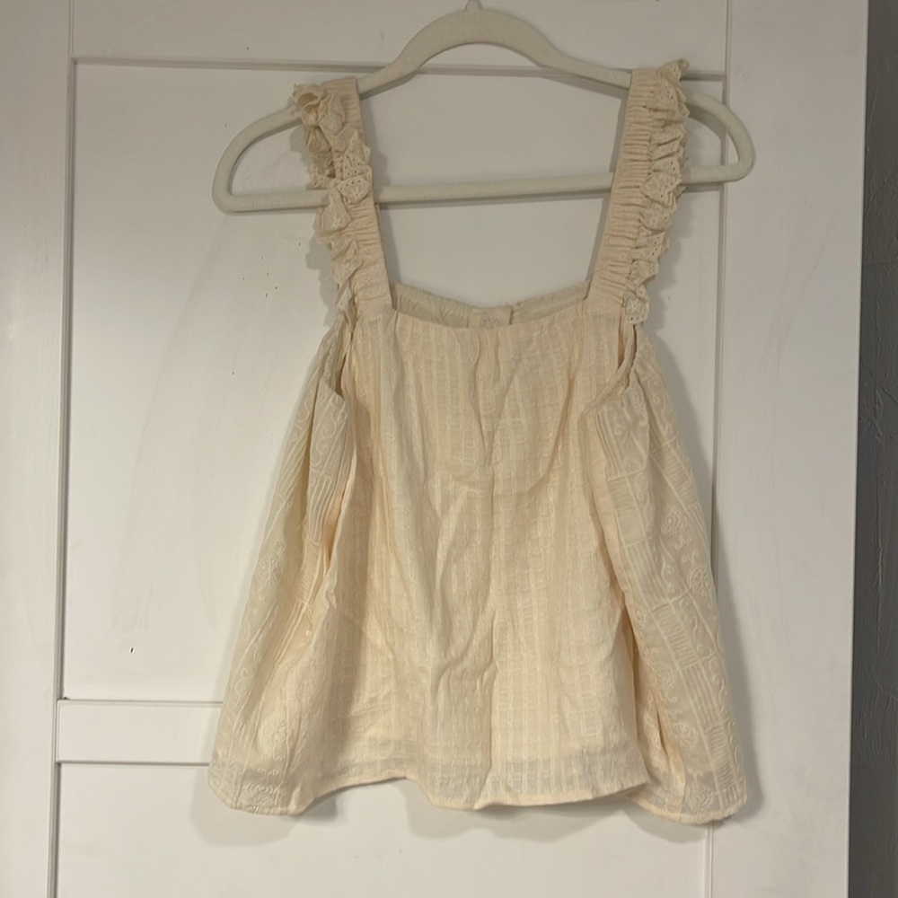 Miss Me Cropped Ruffle Tank - Picture 4 of 6